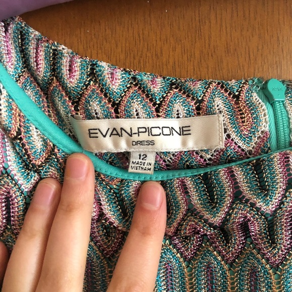 vintage style multicolour pattern unique dress - Picture 2 of 2